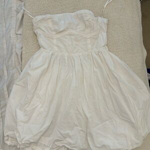 princess polly cute MINI dress white strapless (very mini)
